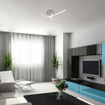 Plafoniera LED Rabalux 3144 Tatjana 1400lm 4000K argintiu