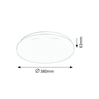 Plafoniera LED Rabalux 3339 Rob 2600lm 3000K alb
