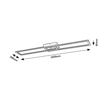 Plafoniera LED Rabalux 71004 Nefertum 3150lm "3000
-6500"K negru