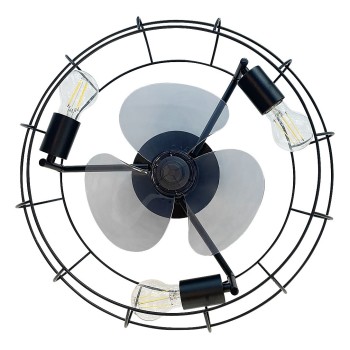 Plafoniera Rabalux 71043 Cadmus E27 3x MAX 25W negru