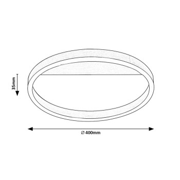 Plafoniera LED Rabalux 71311 Thrac 1350lm 4000K aluminiu slefuit