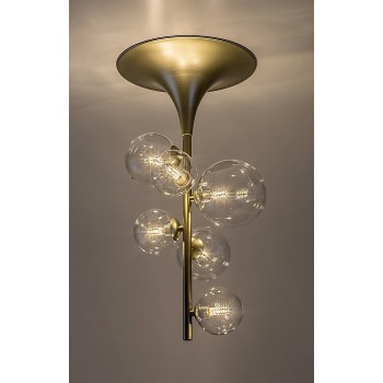 Plafoniera Rabalux 71298 Aslov G9 6x MAX 28W auriu