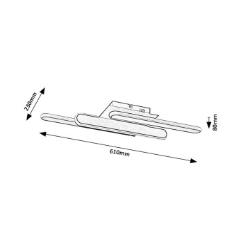 Plafoniera LED Rabalux 71051 Sindri 950lm 3000