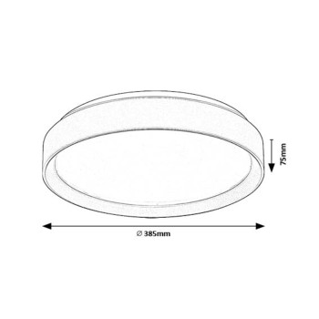 Plafoniera LED Rabalux 71185 Liatris2 1200lm 3000K gri