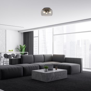 Plafoniera Rabalux 3189 Ursula E27 3x MAX 40W negru