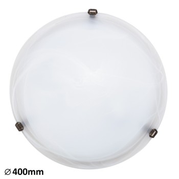 Plafoniera Rabalux 3303 Alabastro E27 2x MAX 60W geam alabastru alb