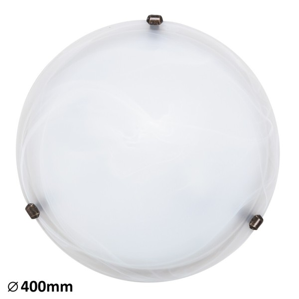 Plafoniera Rabalux 3303 Alabastro E27 2x MAX 60W geam alabastru alb