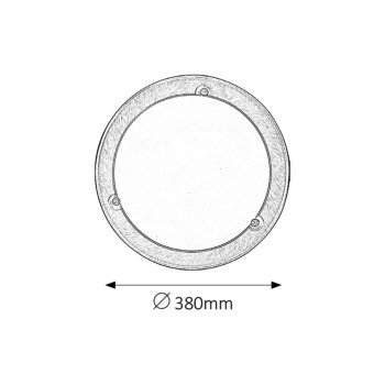 Plafoniera Rabalux 5233 Ufo E27 2x MAX 60W bronz