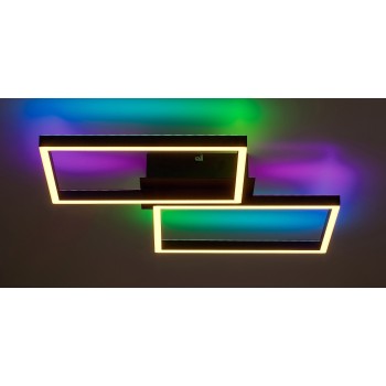 Plafoniera LED Rabalux 71032 Ludano 2400lm 2700-6500K negru mat