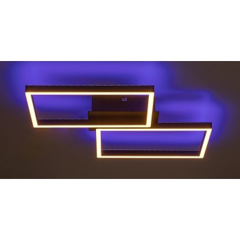 Plafoniera LED Rabalux 71032 Ludano 2400lm 2700-6500K negru mat