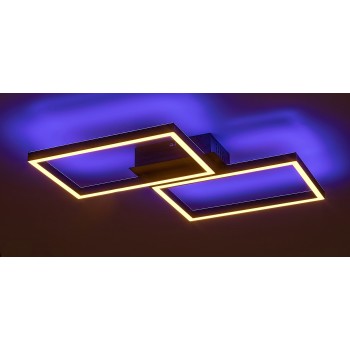 Plafoniera LED Rabalux 71032 Ludano 2400lm 2700-6500K negru mat