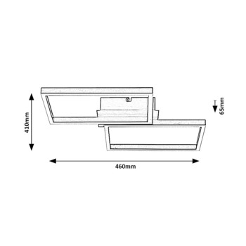 Plafoniera LED Rabalux 71032 Ludano 2400lm 2700-6500K negru mat
