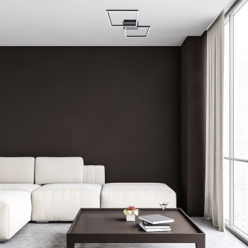 Plafoniera LED Rabalux 71032 Ludano 2400lm 2700-6500K negru mat