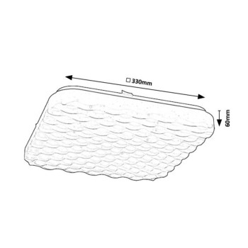 Plafoniera LED Rabalux 71150 Eldrick2 1900lm 4000K alb