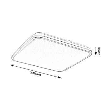 Plafoniera LED Rabalux 3479 Linden 5800lm 3000-6500K crom
