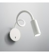 Aplica de perete IDEAL LUX FOCUS-2 AP 203188, LED 3.5W, 280lm, 3000K, alb