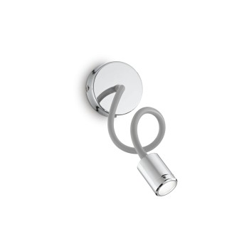 Aplica de perete IDEAL LUX FOCUS-1 AP 097206, LED 4W, 210lm, 3000K, crom