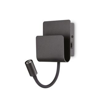 Aplica de perete IDEAL LUX PROBE AP2 237930, LED 9W, 700lm, 3000K, negru