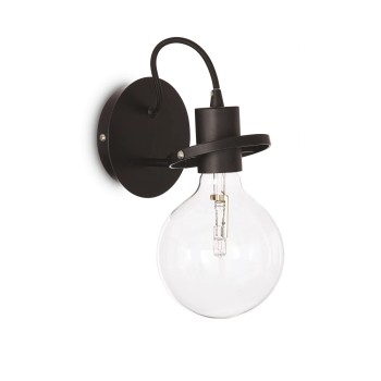 Aplica de perete IDEAL LUX RADIO AP1 119502, E27 60W, negru
