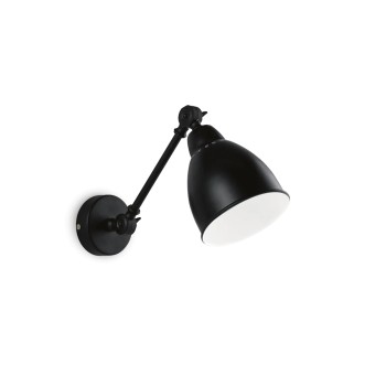 Aplica de perete IDEAL LUX NEWTON AP1 027852, E27 42W, negru