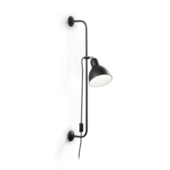 Aplica de perete IDEAL LUX SHOWER AP1 179643, E27 60W, negru