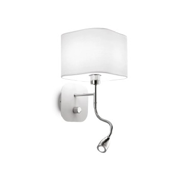 Aplica de perete IDEAL LUX HOLIDAY AP2 124162, LED 1.5W, 55lm, 3000K, alb