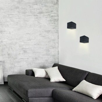 Aplica de perete Rabalux 7017 Kaunas G9 1x MAX 10W negru mat