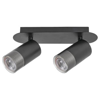 Aplica de perete Rabalux 5070 Zircon GU10 2X MAX 5W negru mat