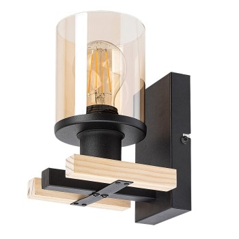 Aplica de perete Rabalux 71080 Niylah E27 1x MAX 25W negru