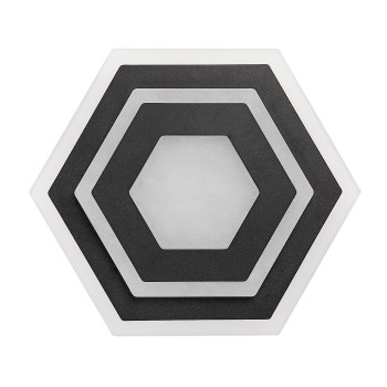 Aplica de perete LED Rabalux 71113 Bitsi 1000lm 3000+6000K negru