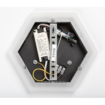 Aplica de perete LED Rabalux 71113 Bitsi 1000lm 3000+6000K negru