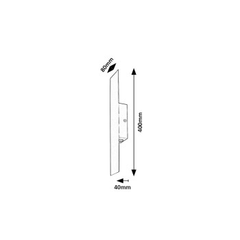 Aplica de perete LED Rabalux 71057 Ampel 470lm 3000K negru