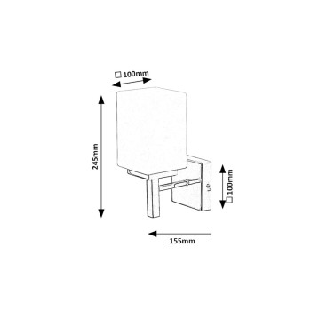 Aplica de perete pentru baie Rabalux 71059 Zenkai E14 1X MAX 10W crom