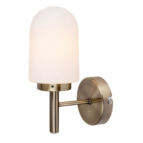 Aplica de perete pentru baie Rabalux 71060 Zenkai E14 1X MAX 10W bronz, alb - 1