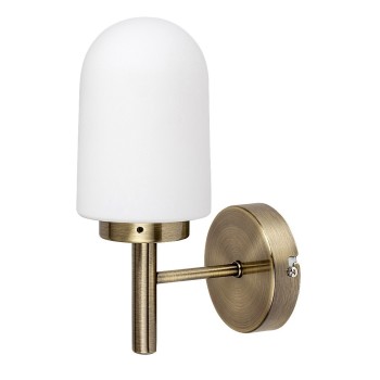 Aplica de perete pentru baie Rabalux 71060 Zenkai E14 1X MAX 10W bronz, alb - 1