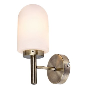 Aplica de perete pentru baie Rabalux 71060 Zenkai E14 1X MAX 10W bronz, alb - 1