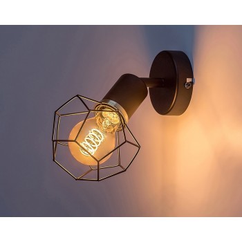 Aplica de perete Rabalux 71065 Fran E27 1x MAX 40W negru mat