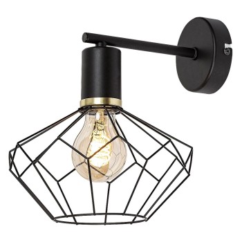 Aplica de perete Rabalux 71064 Fran E27 1x MAX 40W negru mat