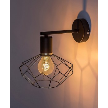 Aplica de perete Rabalux 71064 Fran E27 1x MAX 40W negru mat