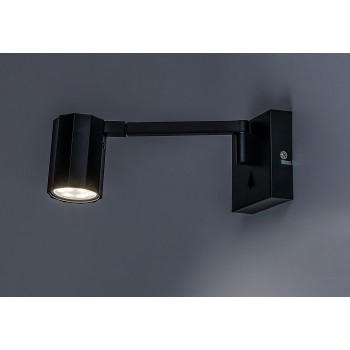 Aplica de perete Rabalux 73027 Karter GU10 1X MAX 5W negru mat