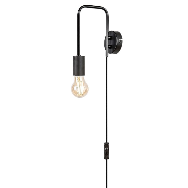Aplica de perete Rabalux 71022 Manzur E27 1x MAX 40W negru