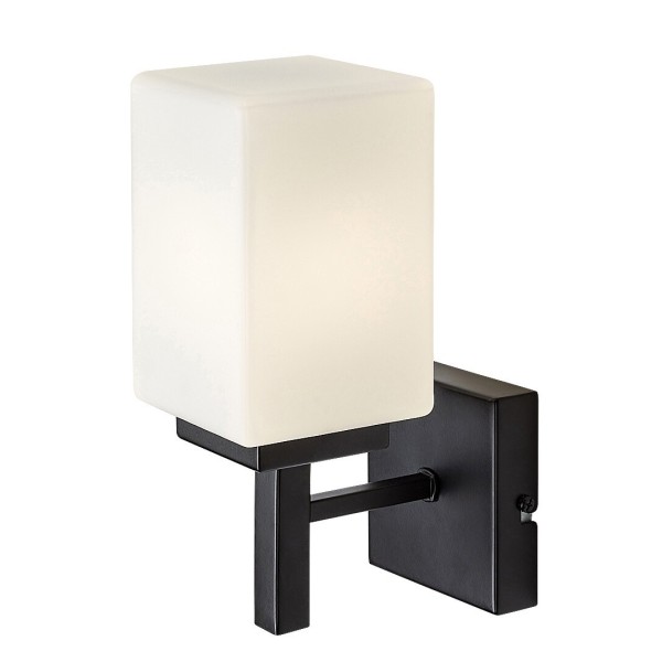 Aplica de perete pentru baie Rabalux 71061 Zenkai E14 1X MAX 10W negru mat