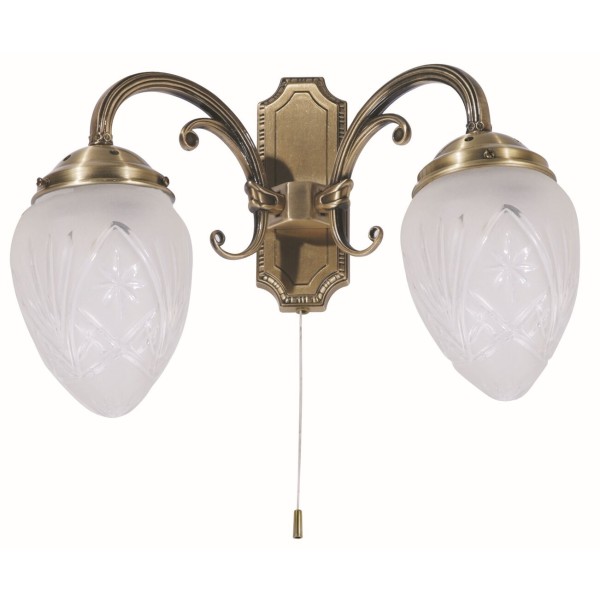 Aplica de perete Rabalux 8632 Annabella E14 2x MAX 40W bronz