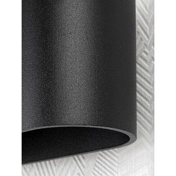 Aplica de perete Rabalux 7023 Kaunas G9 1x MAX 10W negru mat