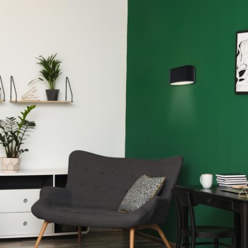 Aplica de perete Rabalux 7023 Kaunas G9 1x MAX 10W negru mat