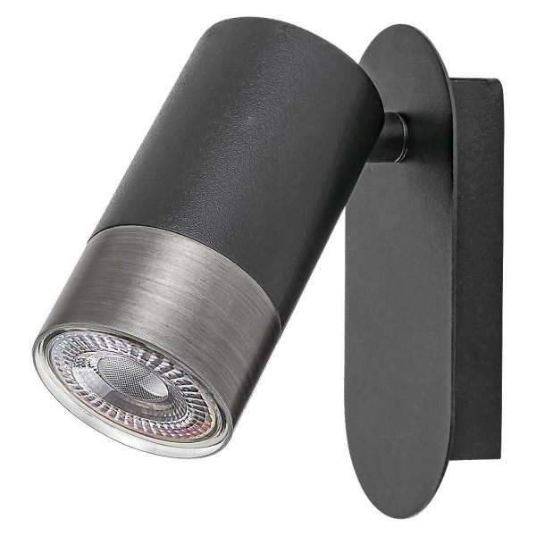 Aplica de perete Rabalux 5069 Zircon GU10 1X MAX 5W negru mat