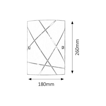 Aplica de perete Rabalux 3697 Phaedra E27 1x MAX 60W alb