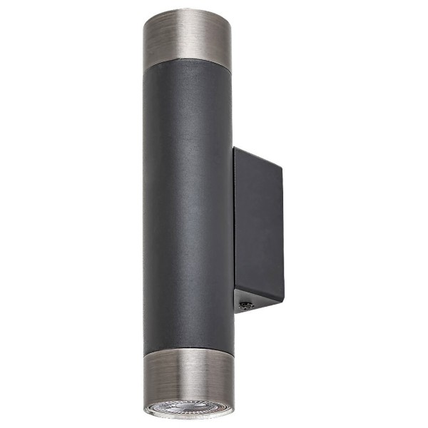 Aplica de perete Rabalux 5073 Zircon GU10 2X MAX 5W negru mat