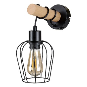 Aplica de perete Rabalux 5244 Fabian E27 1x MAX 40W negru mat