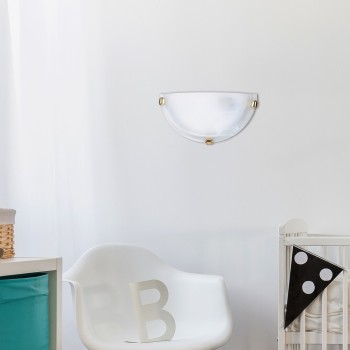 Aplica de perete Rabalux 3001 Alabastro E27 1x MAX 60W sticla alabastra alba